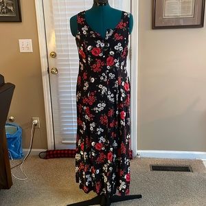 Moody Floral Maxi Dress